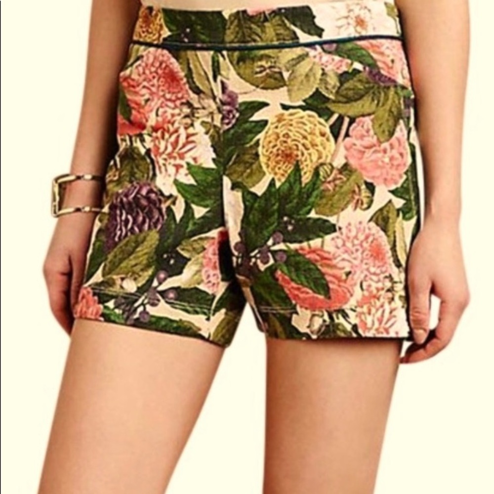 Anthropologie- Elevenses Floral Shorts